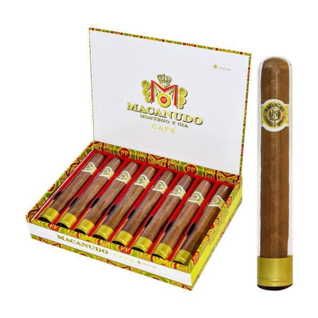 Macanudo Cafe Crystal Robusto 8 Tubos Cigars Pack