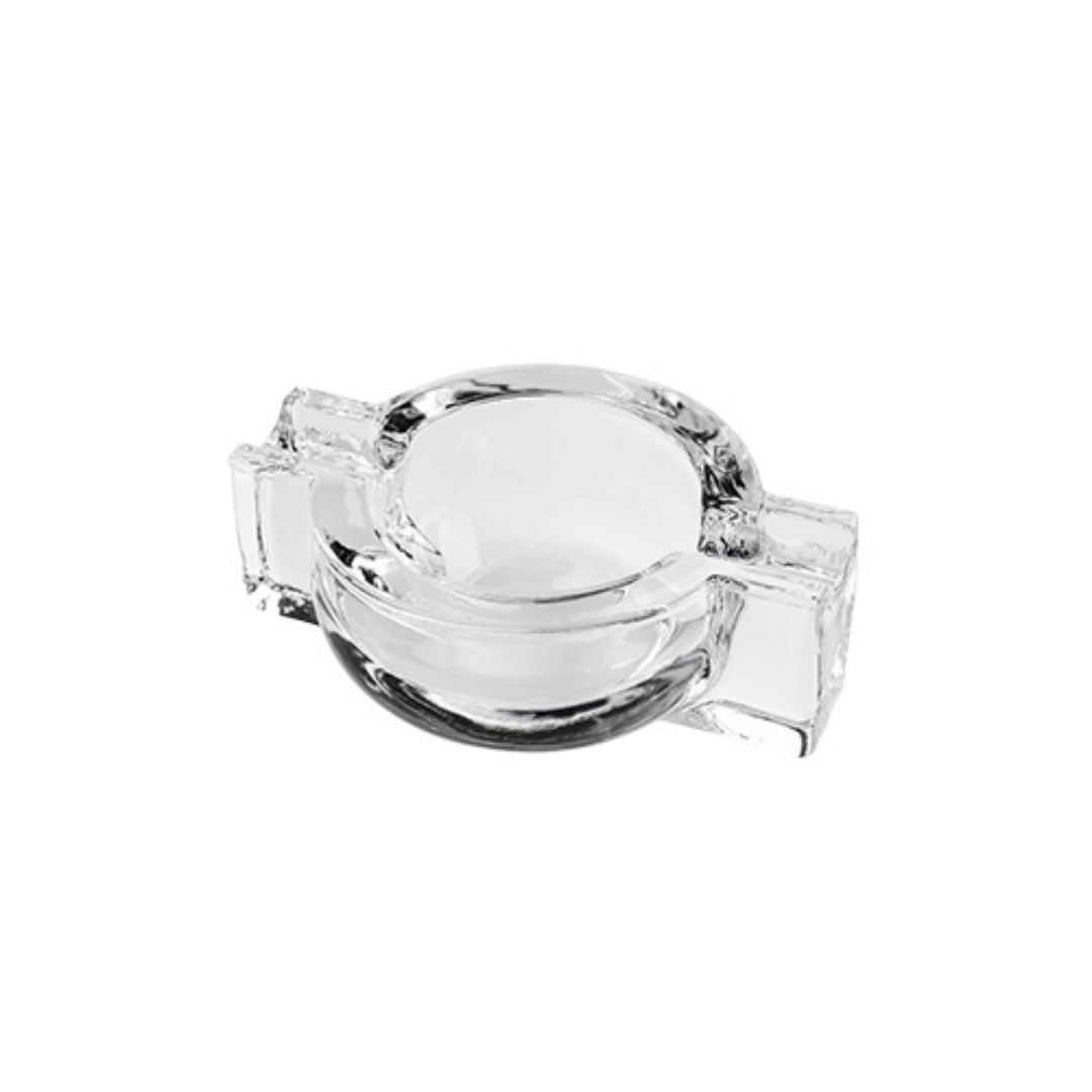 Cigar ashtray-glass double rest